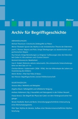 Archiv für Begriffsgeschichte. Band 44