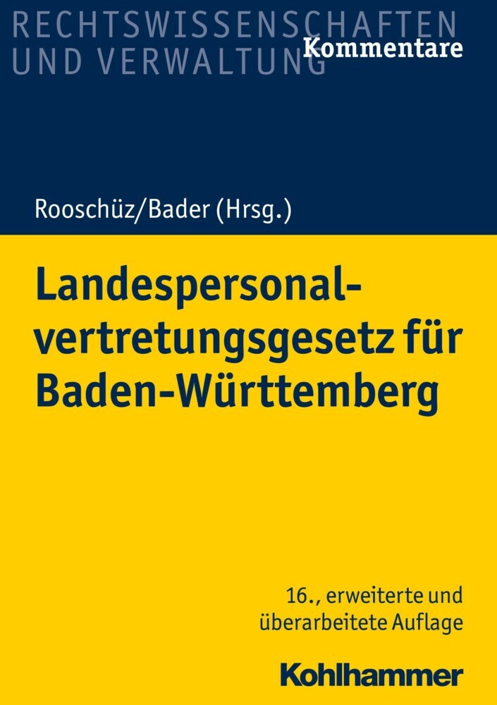 Landespersonalvertretungsgesetz für Baden-Württemberg main product photo