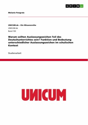 Warum sollten Auslassungszeichen Teil des Deutschunterrichtes sein? Funktion und Bedeutung unterschiedlicher Auslassungszeichen im schulischen Kontext