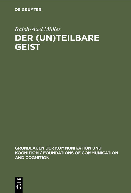 Der (un)teilbare Geist main product photo
