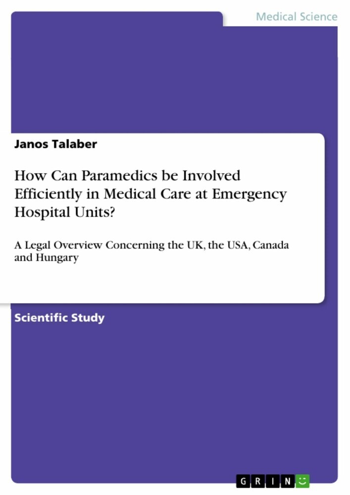 How Can Paramedics be Involved Efficiently in Medical Care at Emergency Hospital Units? main product photo