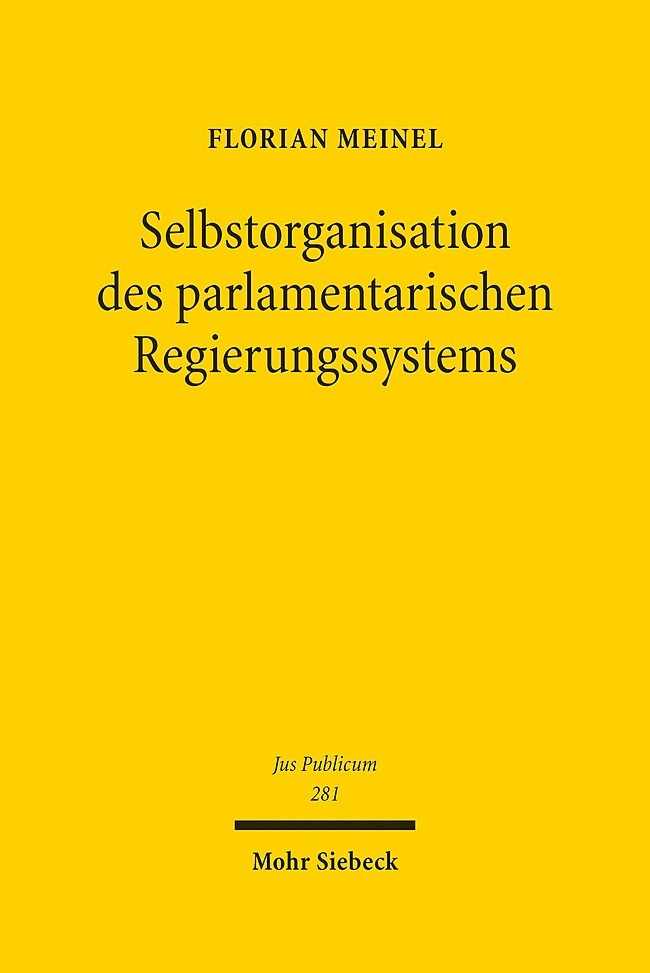 Selbstorganisation des parlamentarischen Regierungssystems main product photo