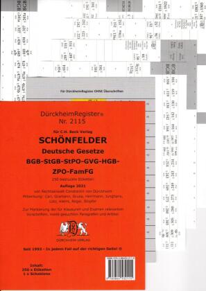 DürckheimRegister® HABERSACK, Gesetze und §§