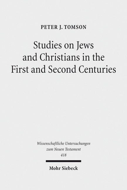 Studies on Jews and Christians in the First and Second Centuries main product photo