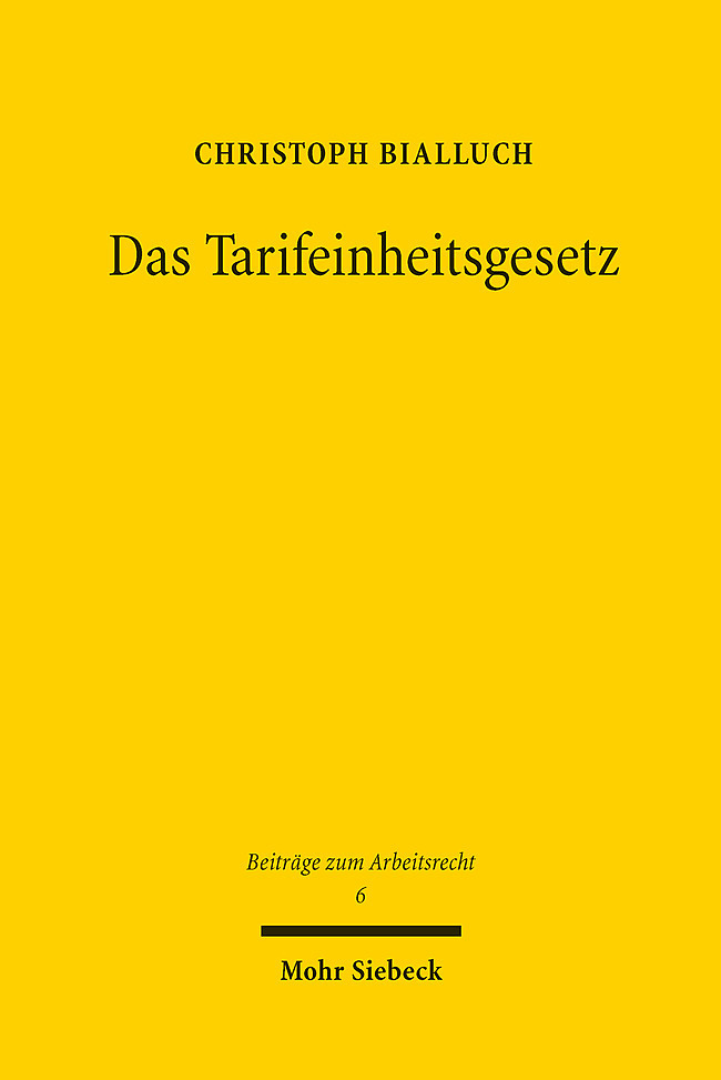 Das Tarifeinheitsgesetz main product photo