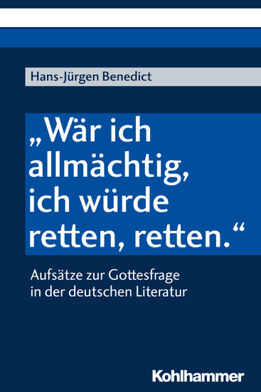 'Wär ich allmächtig, ich würde retten, retten.' main product photo