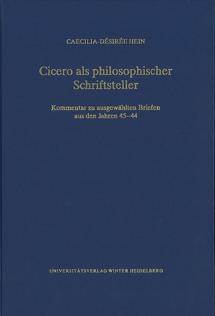 Cicero als philosophischer Schriftsteller main product photo