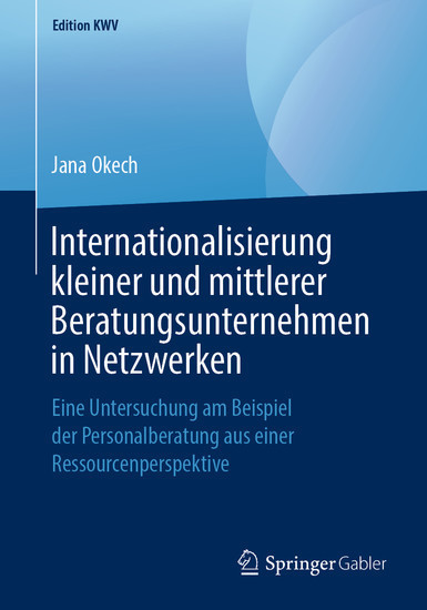 Internationalisierung kleiner und mittlerer Beratungsunternehmen in Netzwerken main product photo