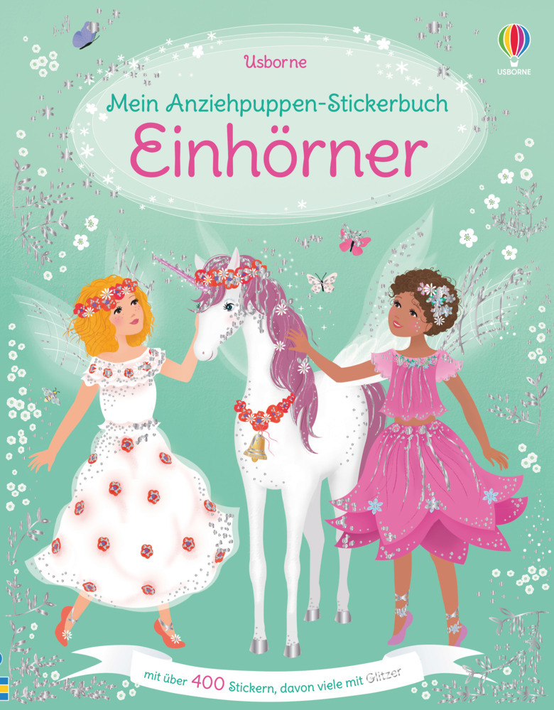 Mein Anziehpuppen-Stickerbuch: Einhörner main product photo