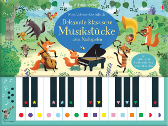 Mein Usborne-Klavierbuch: Bekannte klassische Musikstücke zum Nachspielen, m. Farbtastatur