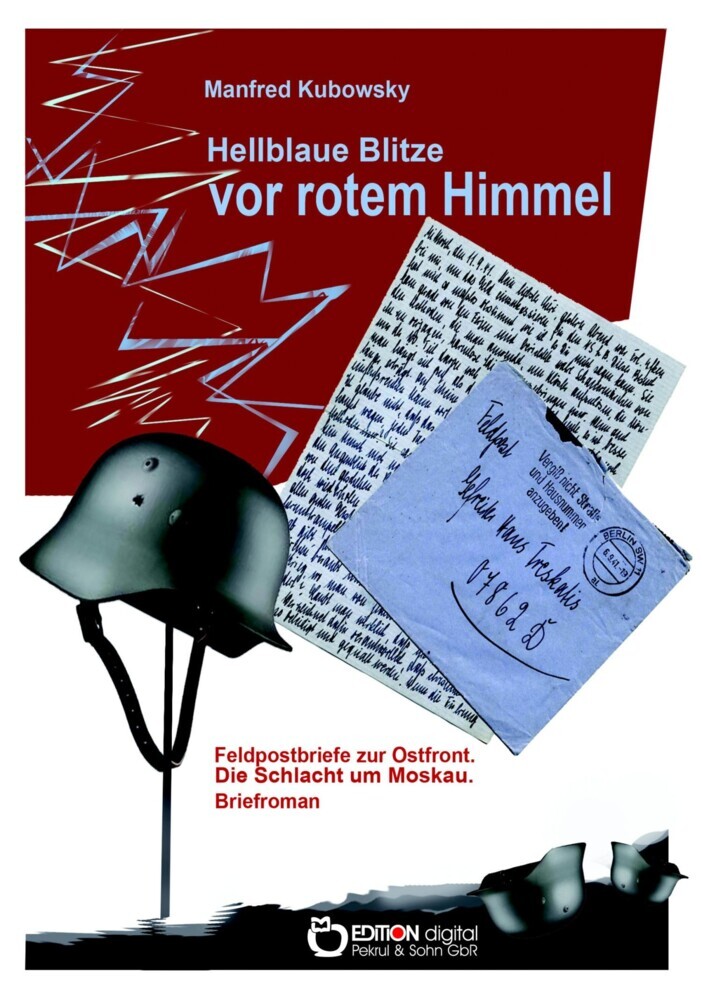 Hellblaue Blitze vor rotem Himmel main product photo
