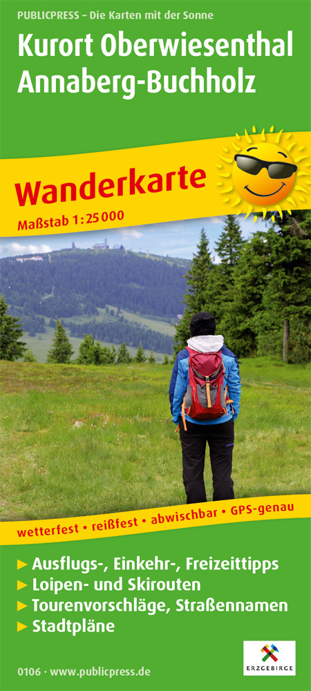 PublicPress Wanderkarte Kurort Oberwiesenthal - Annaberg-Buchholz main product photo
