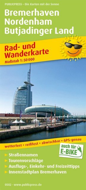 PublicPress Rad- und Wanderkarte Bremerhaven - Nordenham - Butjadinger Land main product photo