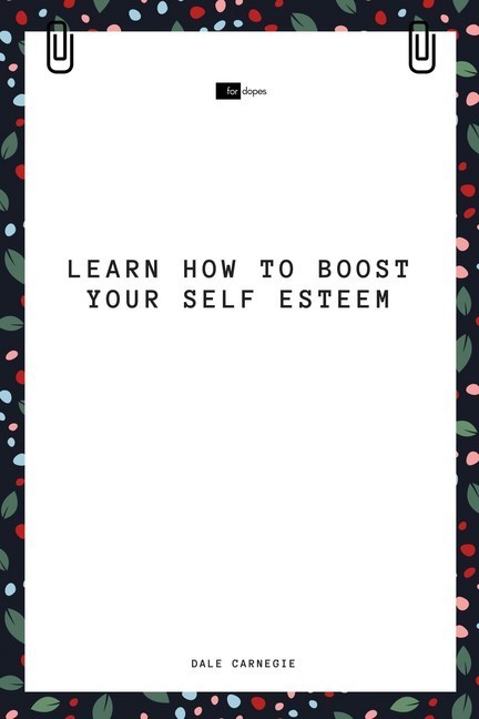 Learn How to Boost Your Self Esteem main product photo
