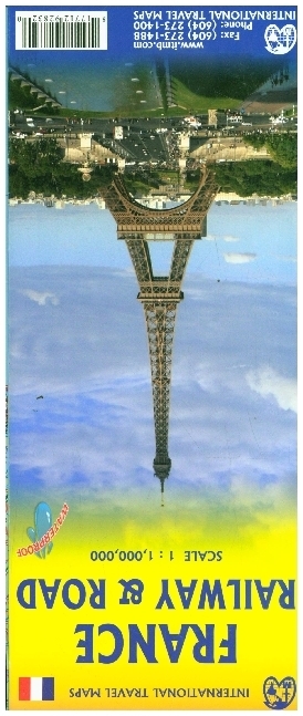 International Travel Map ITM France Railway & Road Map main product photo