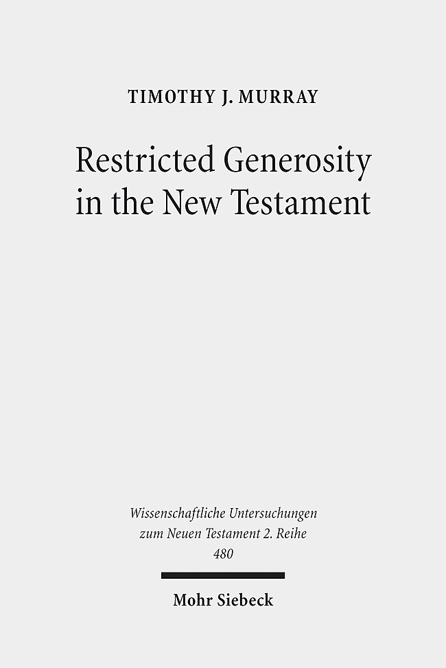 Restricted Generosity in the New Testament main product photo