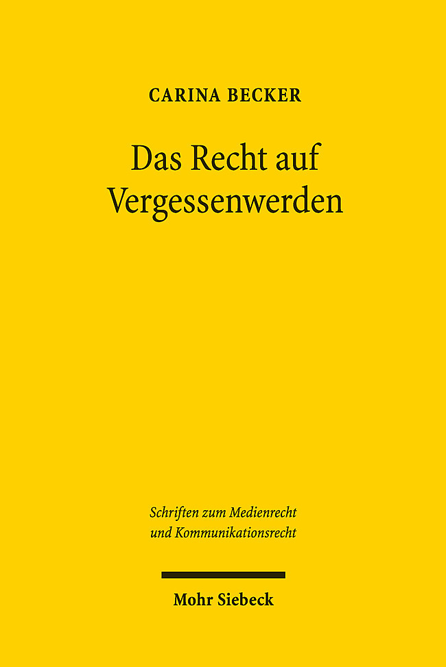Das Recht auf Vergessenwerden main product photo
