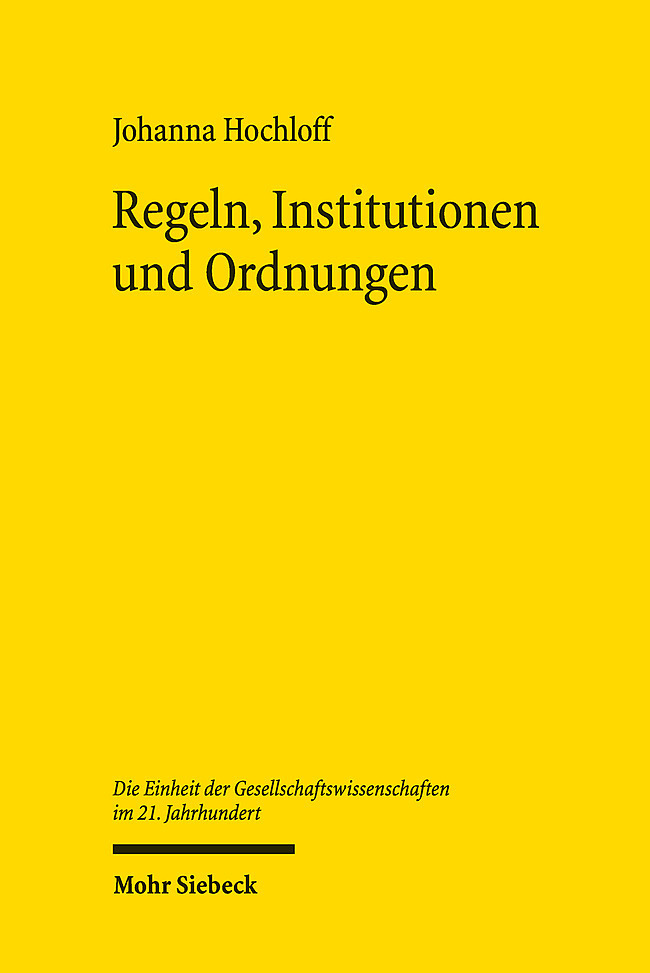 Regeln, Institutionen und Ordnungen main product photo