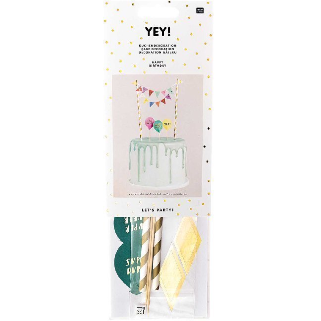 Kuchendekoration, Happy Birthday, Multicolor main product photo