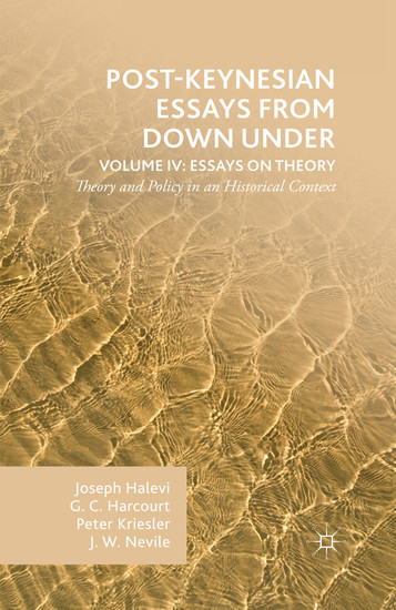 Post-Keynesian Essays from Down Under Volume IV: Essays on Theory main product photo