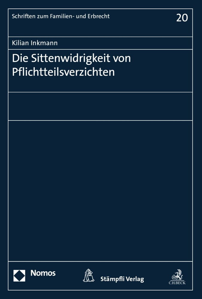 Die Sittenwidrigkeit von Pflichtteilsverzichten main product photo