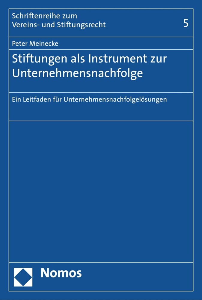 Stiftungen als Instrument zur Unternehmensnachfolge main product photo
