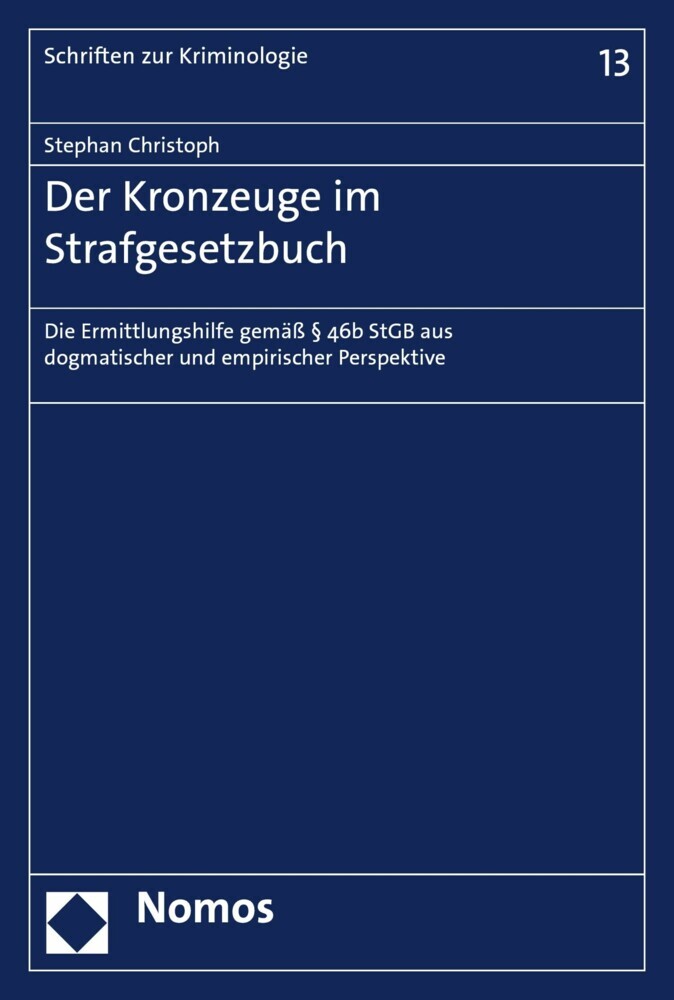 Der Kronzeuge im Strafgesetzbuch main product photo