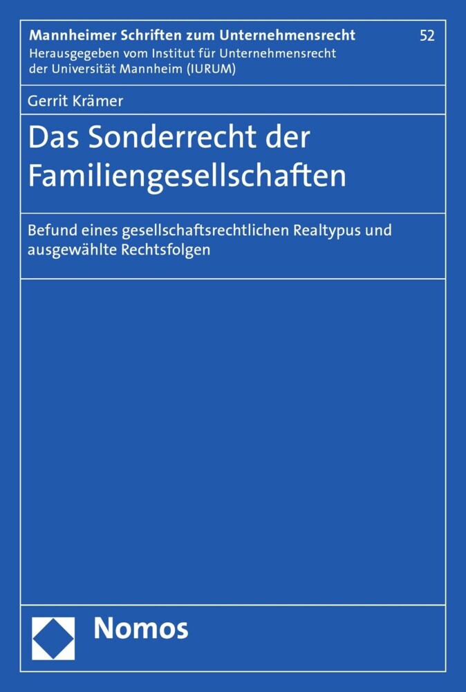 Das Sonderrecht der Familiengesellschaften main product photo