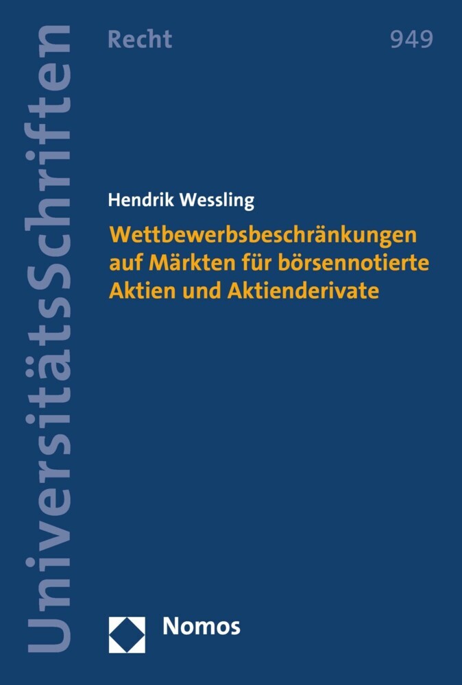 Wettbewerbsbeschränkungen auf Märkten für börsennotierte Aktien und Aktienderivate main product photo