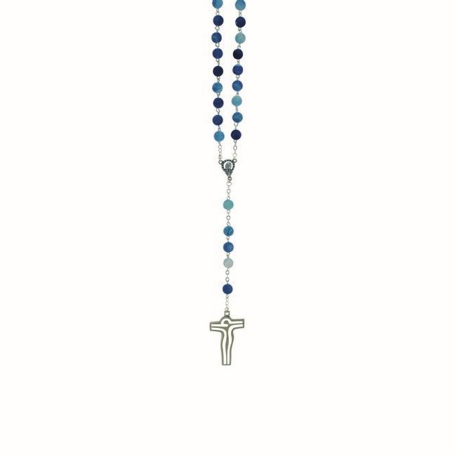 Rosenkranz Stein hellblau main product photo