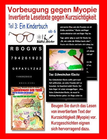 Vorbeugung gegen Myopie - EIN KINDERBUCH - Invertierte Lesetexte gegen Kurzsichtigkeit main product photo