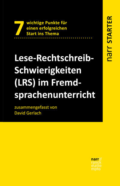 Lese-Rechtschreib-Schwierigkeiten (LRS) im Fremdsprachenunterricht main product photo