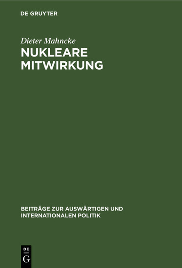 Nukleare Mitwirkung main product photo