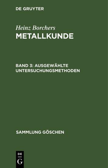 Ausgewählte Untersuchungsmethoden main product photo