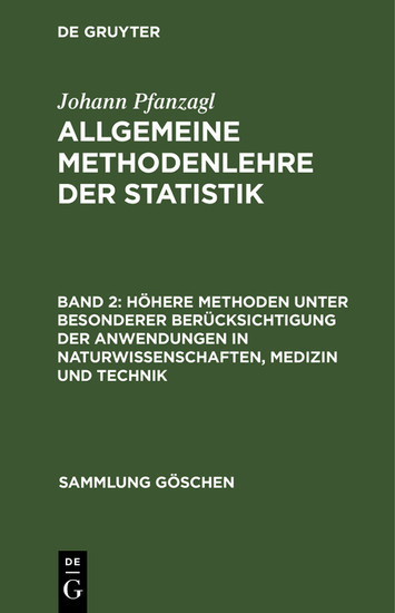 Höhere Methoden unter besonderer Berücksichtigung der Anwendungen in Naturwissenschaften, Medizin und Technik main product photo