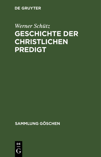 Geschichte der christlichen Predigt main product photo