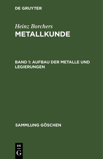 Aufbau der Metalle und Legierungen main product photo