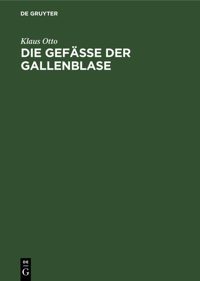 Die Gefäße der Gallenblase main product photo