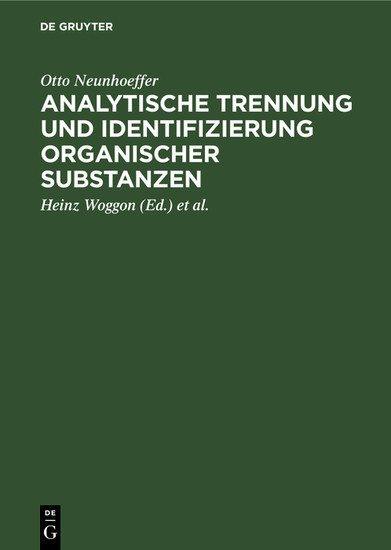 Analytische Trennung und Identifizierung organischer Substanzen main product photo