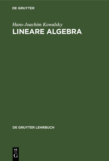 Lineare Algebra main product photo