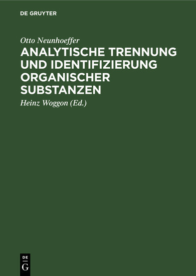 Analytische Trennung und Identifizierung organischer Substanzen main product photo