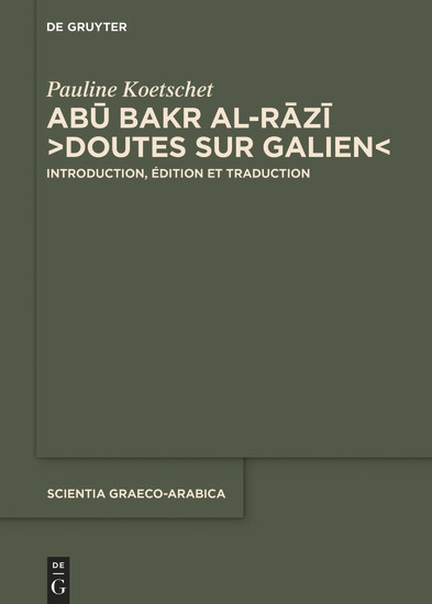 Ab? Bakr al-R?z?, 'Doutes sur Galien' main product photo