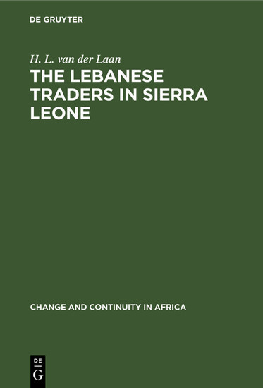 The Lebanese Traders in Sierra Leone main product photo