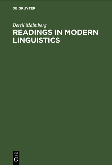 Readings in Modern Linguistics main product photo