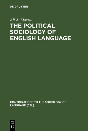 The Political Sociology of English Language main product photo