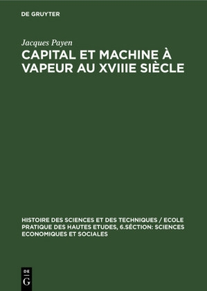 Capital et machine à vapeur au XVIIIe siècle