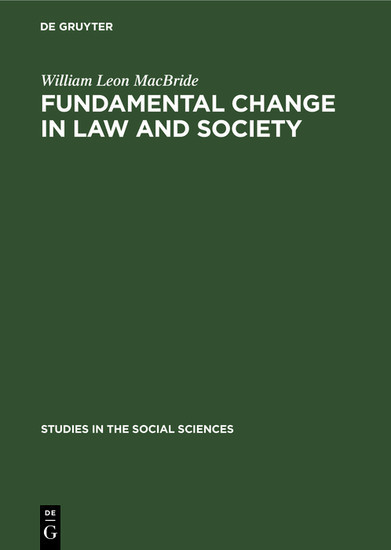 Fundamental change in law and society main product photo