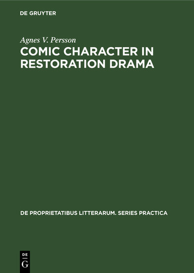 Comic character in Restoration drama main product photo