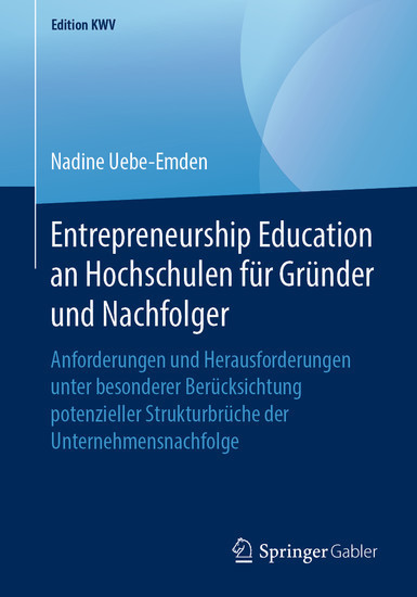 Entrepreneurship Education an Hochschulen für Gründer und Nachfolger main product photo