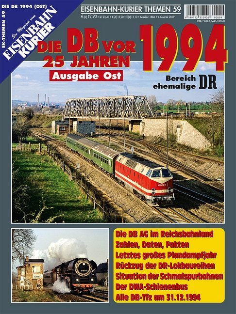 Die DB vor 25 Jahren - 1994 Ausgabe Ost main product photo